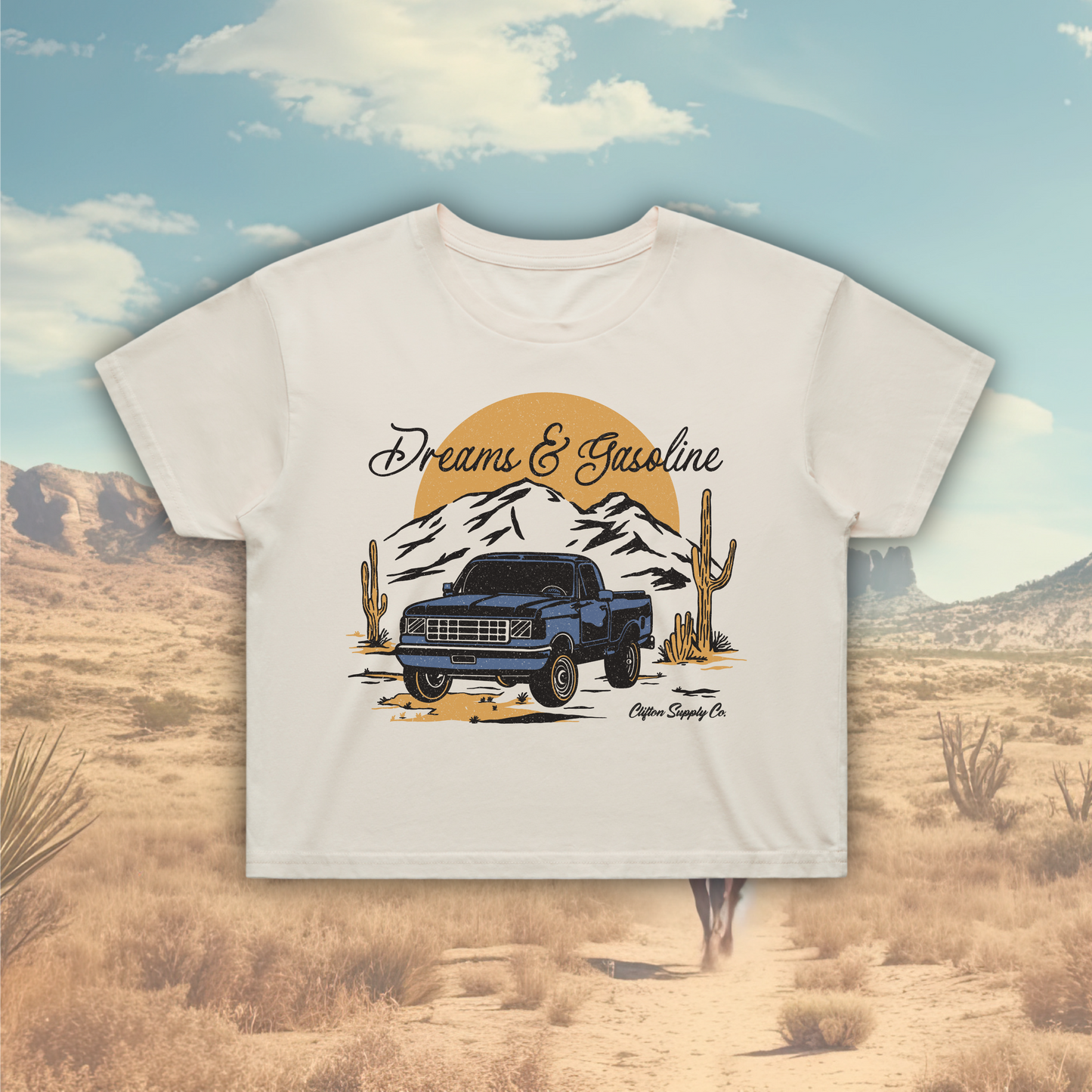Dreams & Gasoline Crop Tee
