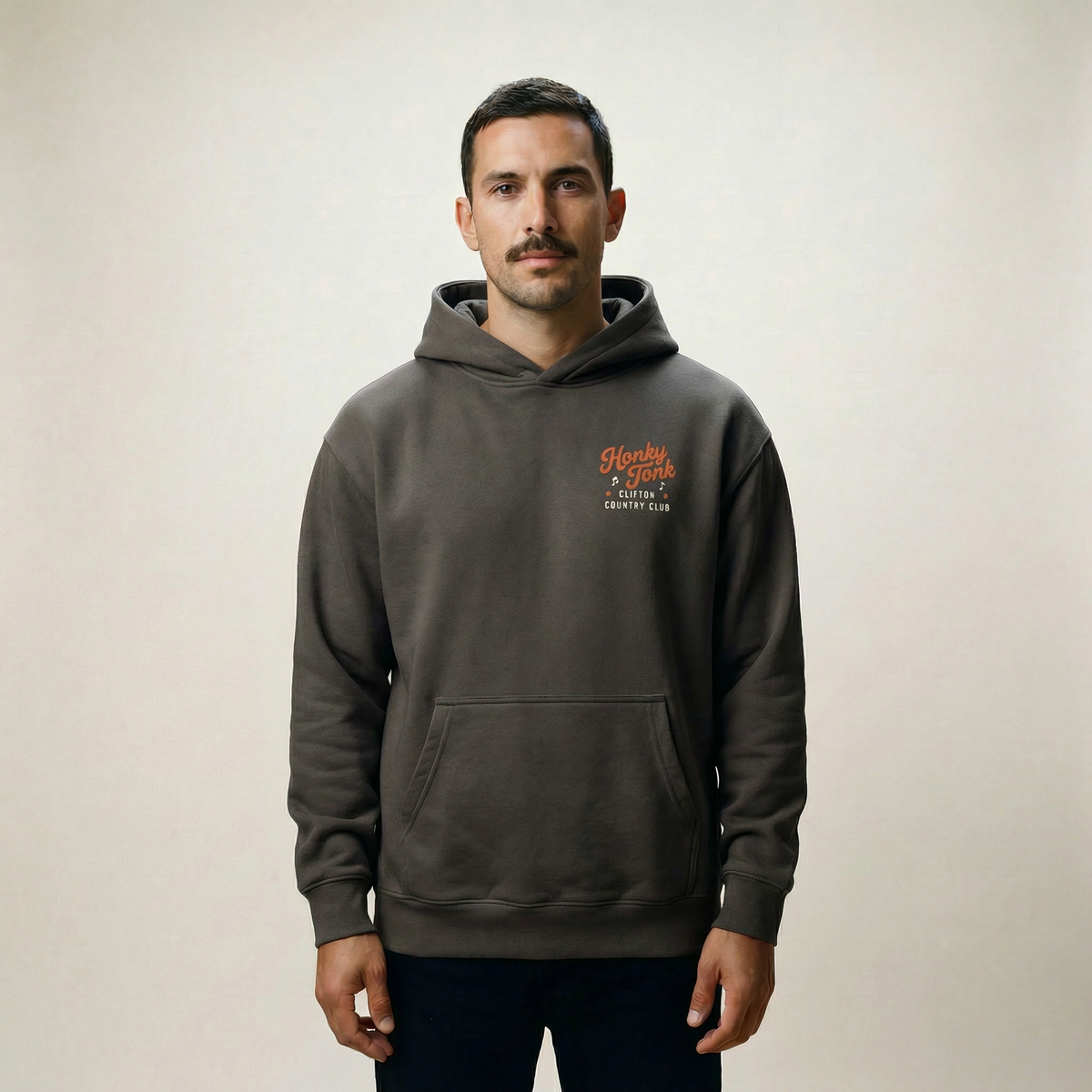 Honky Tonk Hoodie Faded Black