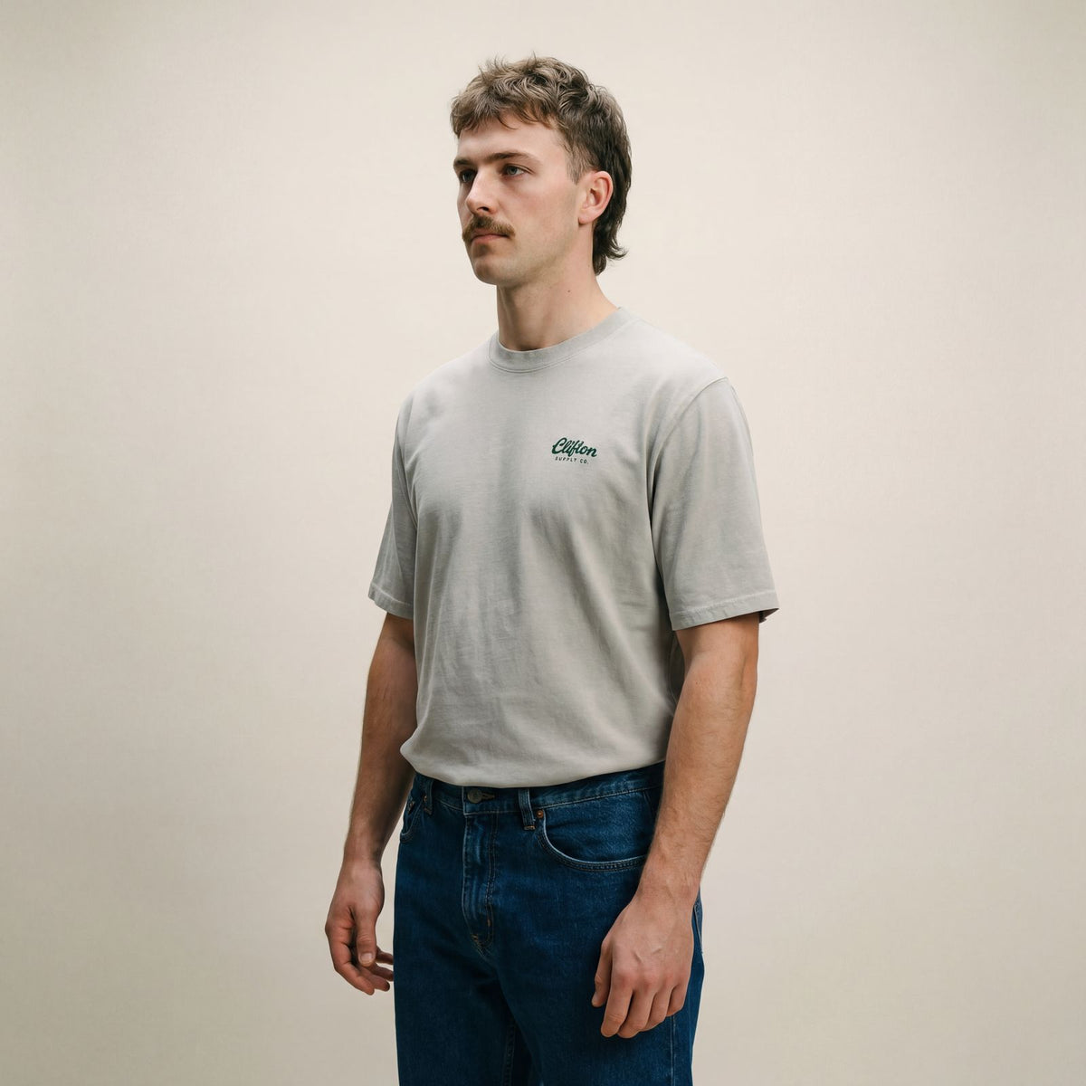 Butcher Shop Tee Faded Bone