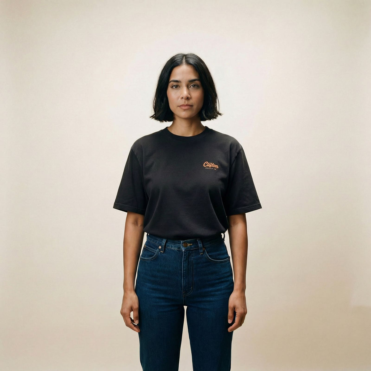 Butcher Shop Tee Faded Black