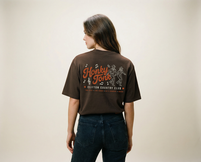 Honky Tonk Tee Faded Brown