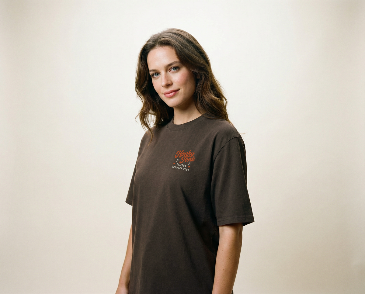 Honky Tonk Tee Faded Brown