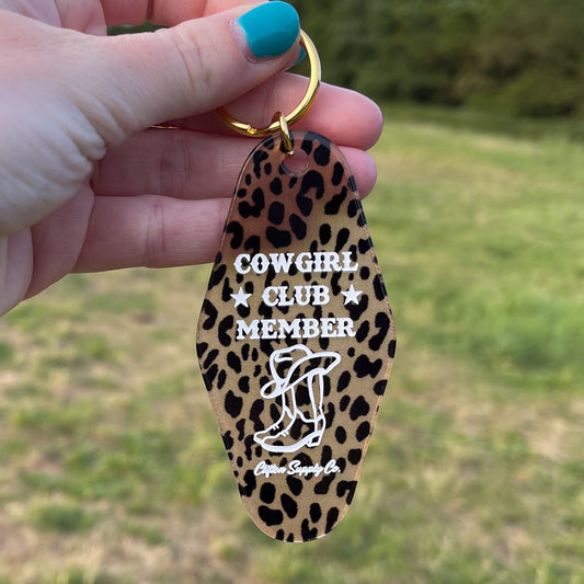 Cowgirl Club Keyring