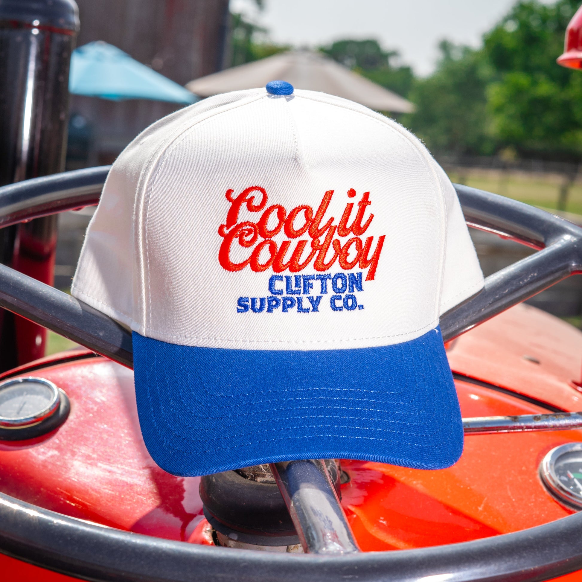 Cool It Cowboy Trucker Country Western Logo Cap – Clifton