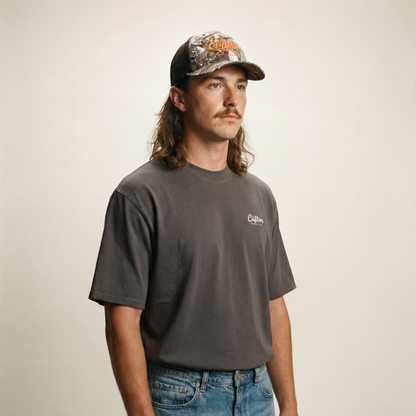 Clifton Camo Hat Orange