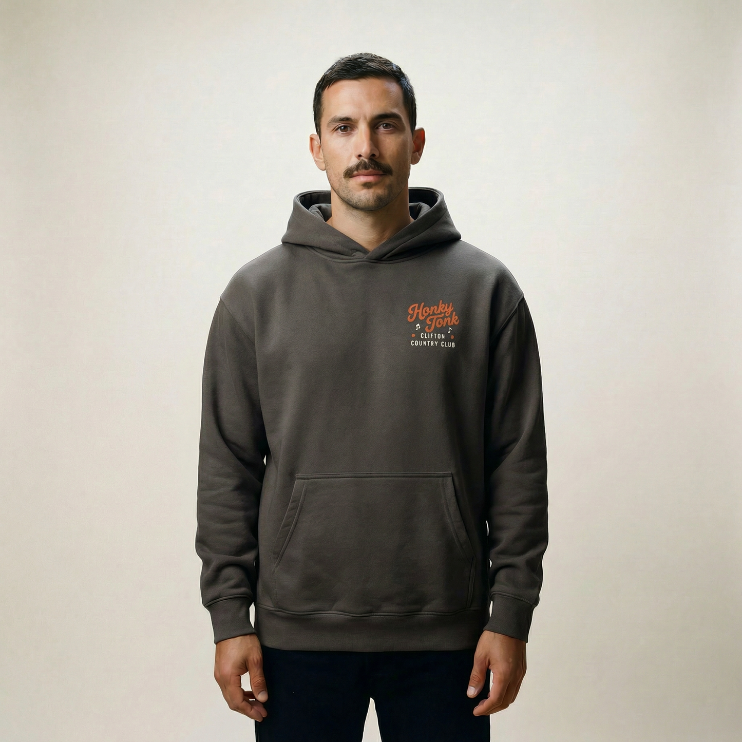 Honky Tonk Hoodie Faded Black