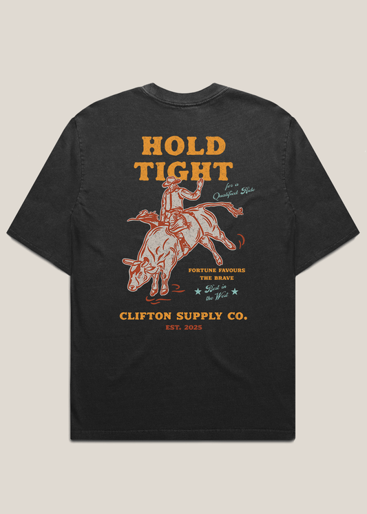 Hold Tight Tee Faded Black