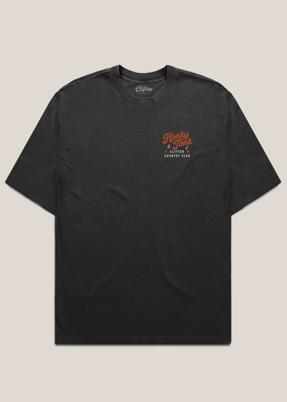 Honky Tonk Tee Faded Black