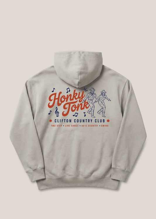 Honky Tonk Hoodie Faded Bone