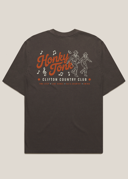 Honky Tonk Tee Faded Brown