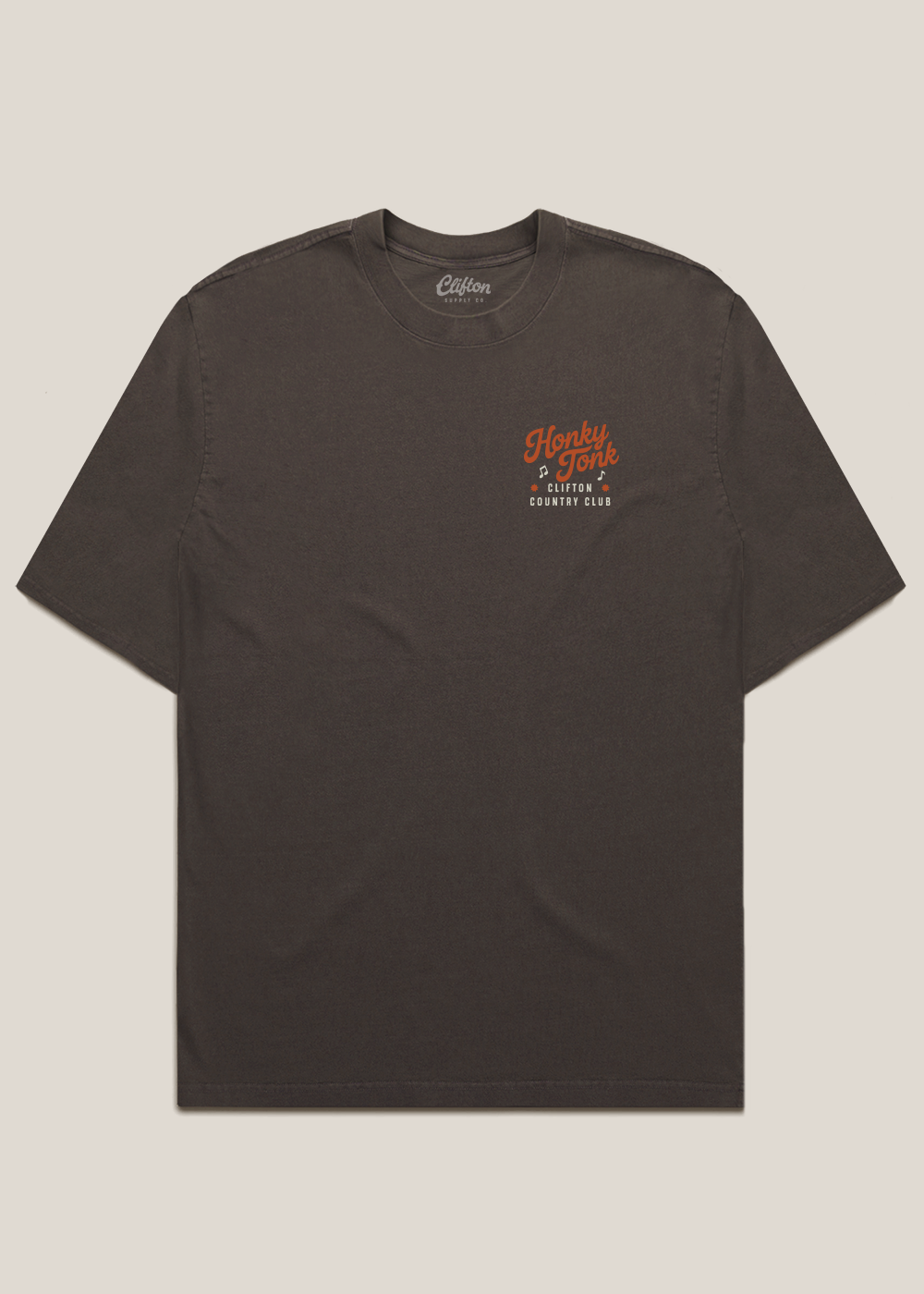 Honky Tonk Tee Faded Brown