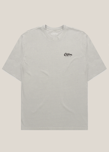 Clifton Logo Tee Faded Bone