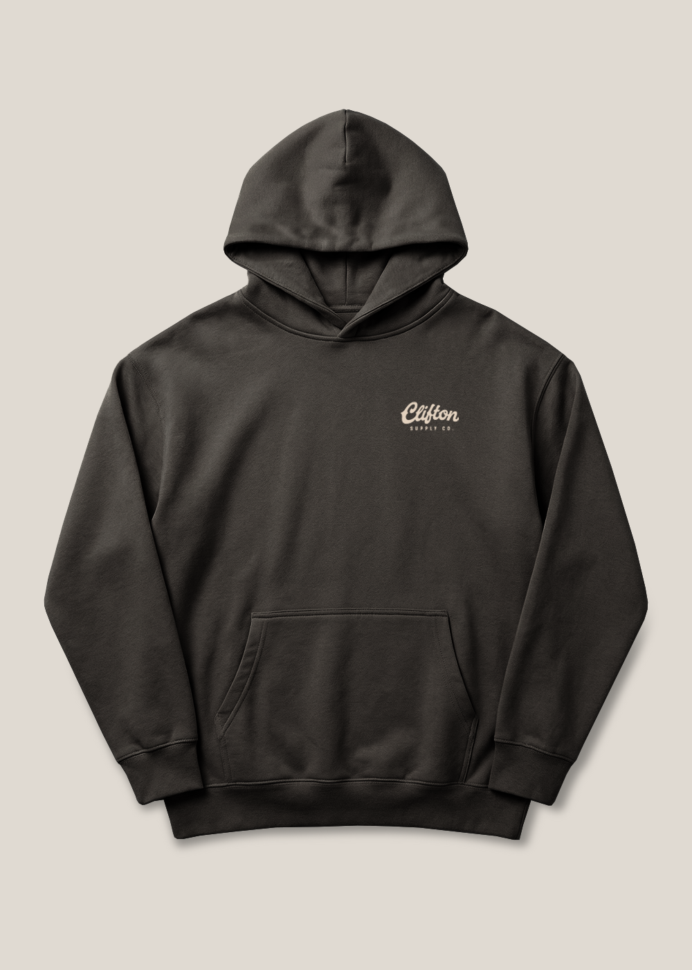 Clifton Logo Hoodie Faded Black