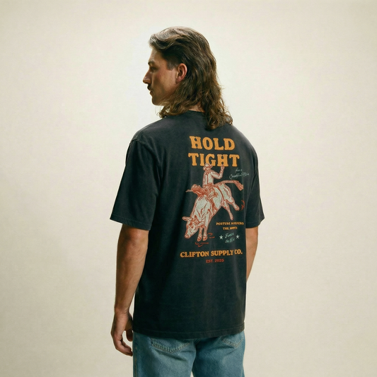 Hold Tight Tee Faded Black