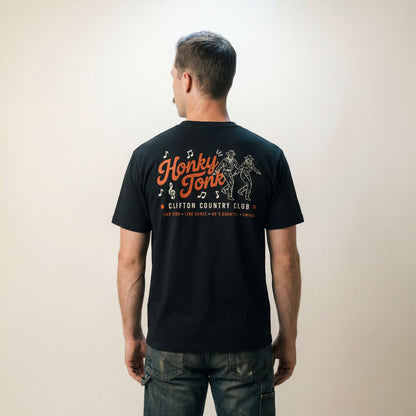 Honky Tonk Tee Faded Black